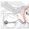 Bras de suspension bas AVD bmw E60 E61 – Image 2