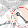 Bras de suspension bas AVD bmw serie 1 3 X1 – Image 2