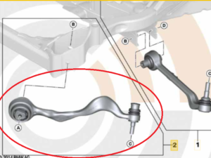 Bras de suspension haut AVD bmw serie 1 3 X1 Z4