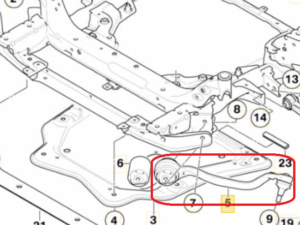 Bras de suspension inférieur bas AVD X5 E70 X6 E71