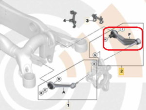 Bras de suspension supérieur ARD bmw serie 5 6 E60