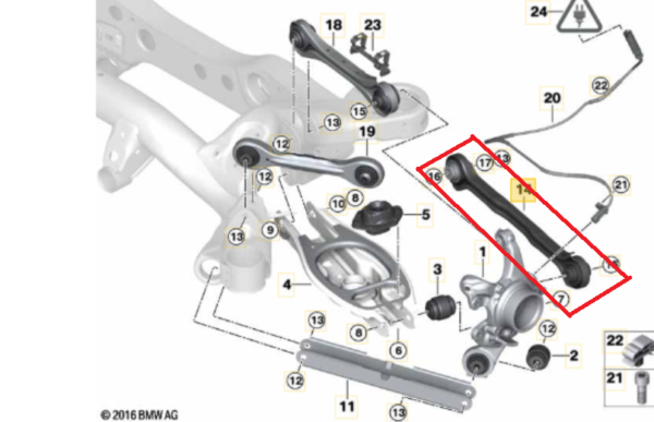 Bras de suspension ARG ARD bmw serie 1 3 X1 – Image 2