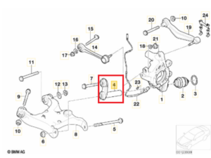 Bras de suspension inférieur ARG ARD bmw serie 5 E39 E60 X5