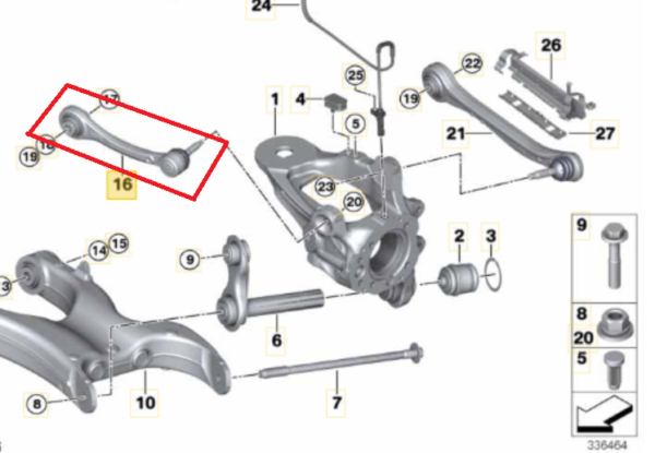 Bras de suspension supérieur haut ARD bmw E70 E71 – Image 2