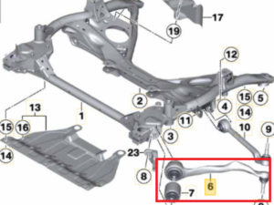 Bras de suspension AVD haut bmw serie 1 3 4