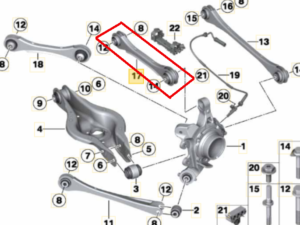 Bras de suspension ARD sup bmw 1,3,4 F20 F21 F30, F31