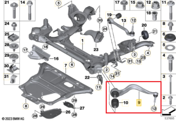 Bras de suspension AVD bmw F20 F30 – Image 2