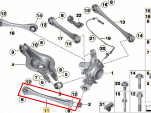 Bras de suspension ARD ARG inf bmw F20 F21 F30 F32