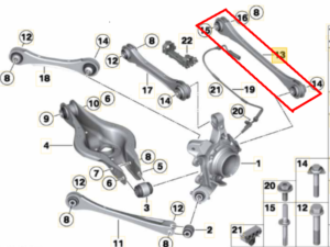 Bras de suspension ARG ARD inf bmw F20 F30