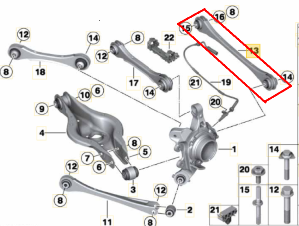 Bras de suspension ARG ARD inf bmw F20 F30 – Image 2