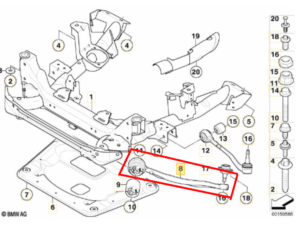 Bras de suspension AVD X3 E83 2.0 2.5 3.0