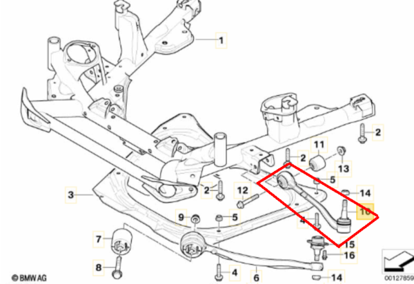 Bras de suspension inf AVD bmw X5 E53 3.0 4.4 4.8 – Image 2