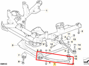 Bras de suspension AVD bmw X5 E53 3.0 4.4i 4.8i