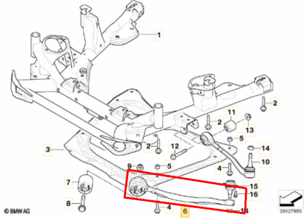 Bras de suspension AVD bmw X5 E53 3.0 4.4i 4.8i – Image 2