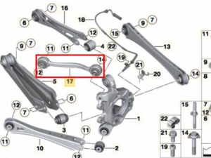 Bras de suspension ARG ARD sup bmw X3 F25 X4 F26