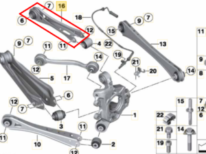 Bras de suspension sup ARG ARD bmw X3 F25 X4 F26