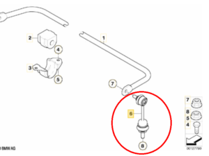 Biellette ARG ARD bmw E60 520 525 530 535 M5