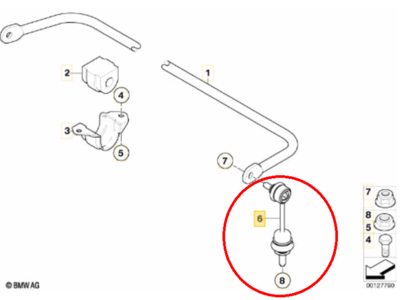 Biellette ARG ARD bmw E60 520 525 530 535 M5 – Image 2