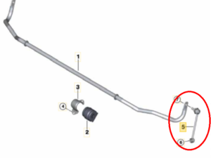 Biellette de barre stabilisatrice ARG ARD bmw E81 E87 E90 E92