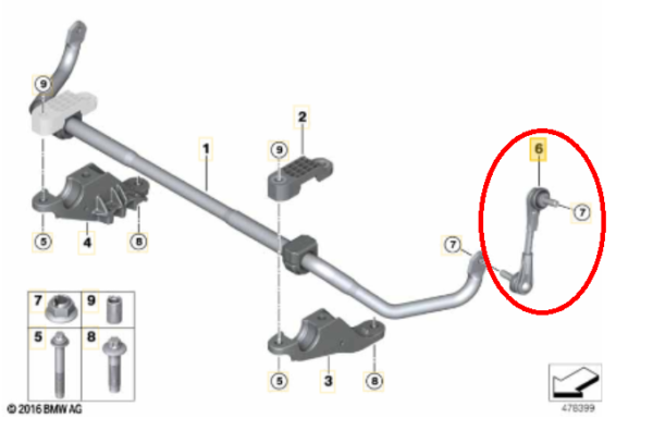 Biellette AVD AVG bmw G30 520 530 M550 – Image 2