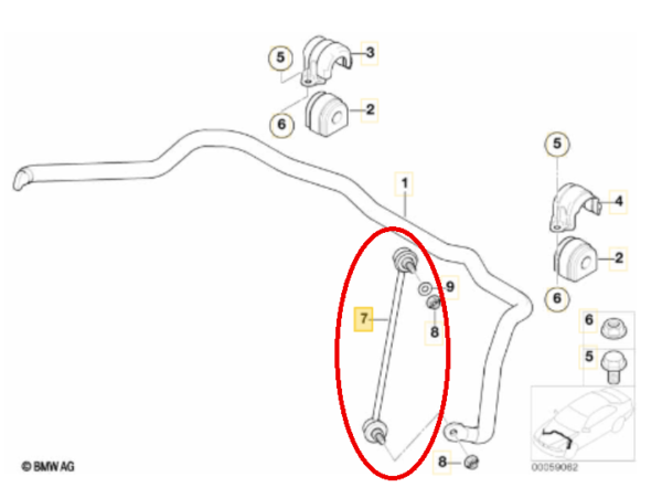 Biellette de barre stabilisatrice AVD bmw X5 E53 3.0 4.4 4.8 – Image 2