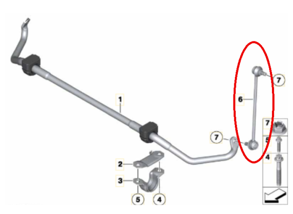 Biellette AVD AVG bmw F10 518 520 525 530 535 – Image 2