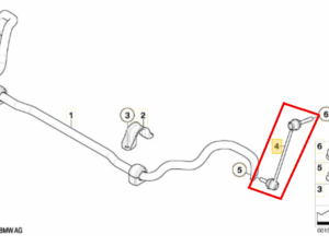 Biellette de barre stabilisatrice AVD bmw X5 E70 F15, X6 E71 F16