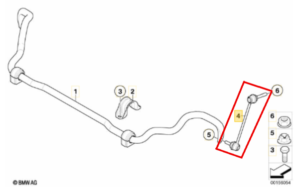 Biellette de barre stabilisatrice AVD bmw X5 E70 F15, X6 E71 F16 – Image 2