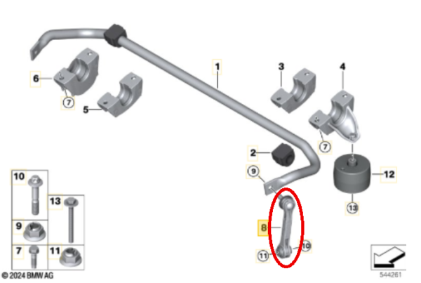 Biellette ARD ARG bmw G30 G31 518 520 525 530 – Image 2